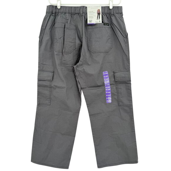 Social Standard By Sanctuary Women's Portside Grey Cargo Crop Pants Size XXL NWT - Picture 2 of 12